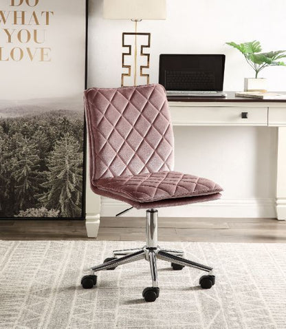 ACME Aestris Office Chair, Pink Velvet 93072