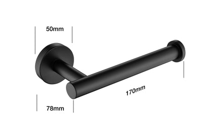 Toilet Paper Holder for Bathroom 2 Pack Tissue Holder Dispenser SUS304 Stainless Steel RUSTPROOF Toilet Roll Holder Wall Mount Matte Black