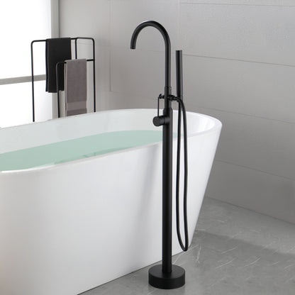 Single Handle Floor Mounted Clawfoot Tub Faucet