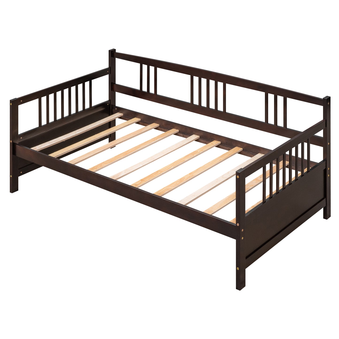 Modern Solid Wood Daybed, Multifunctional, Twin Size, Espresso (Previous SKU: WF191899AAP)