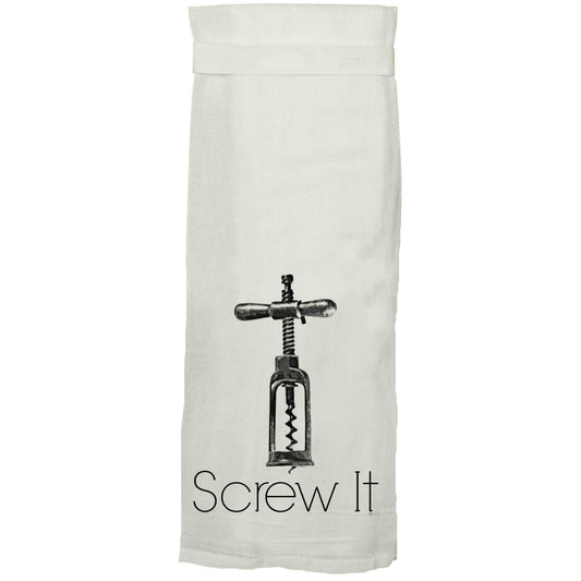 Screw It! Flour Sack Hang Tight Towel® by Karma Kiss