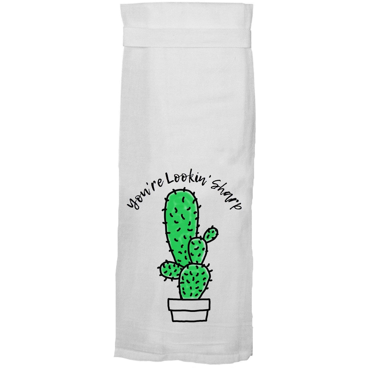 You're Lookin' Sharp Flour Sack Hang Tight Towel® by Karma Kiss