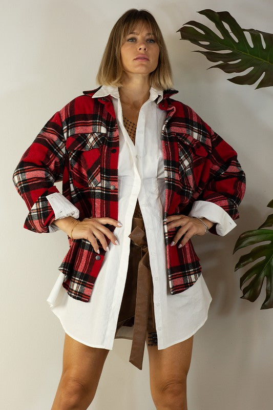 THICK PLAID JACKET