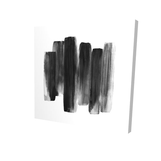 Black shapes - 08x08 Print on canvas