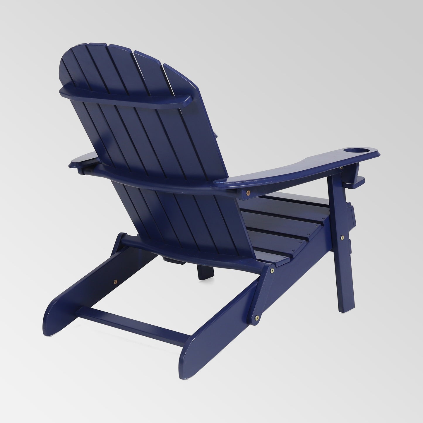 Outdoor Classic Solid Wood Adirondack Leisure Seat Can Put Cup Holder Can Put Umbrella