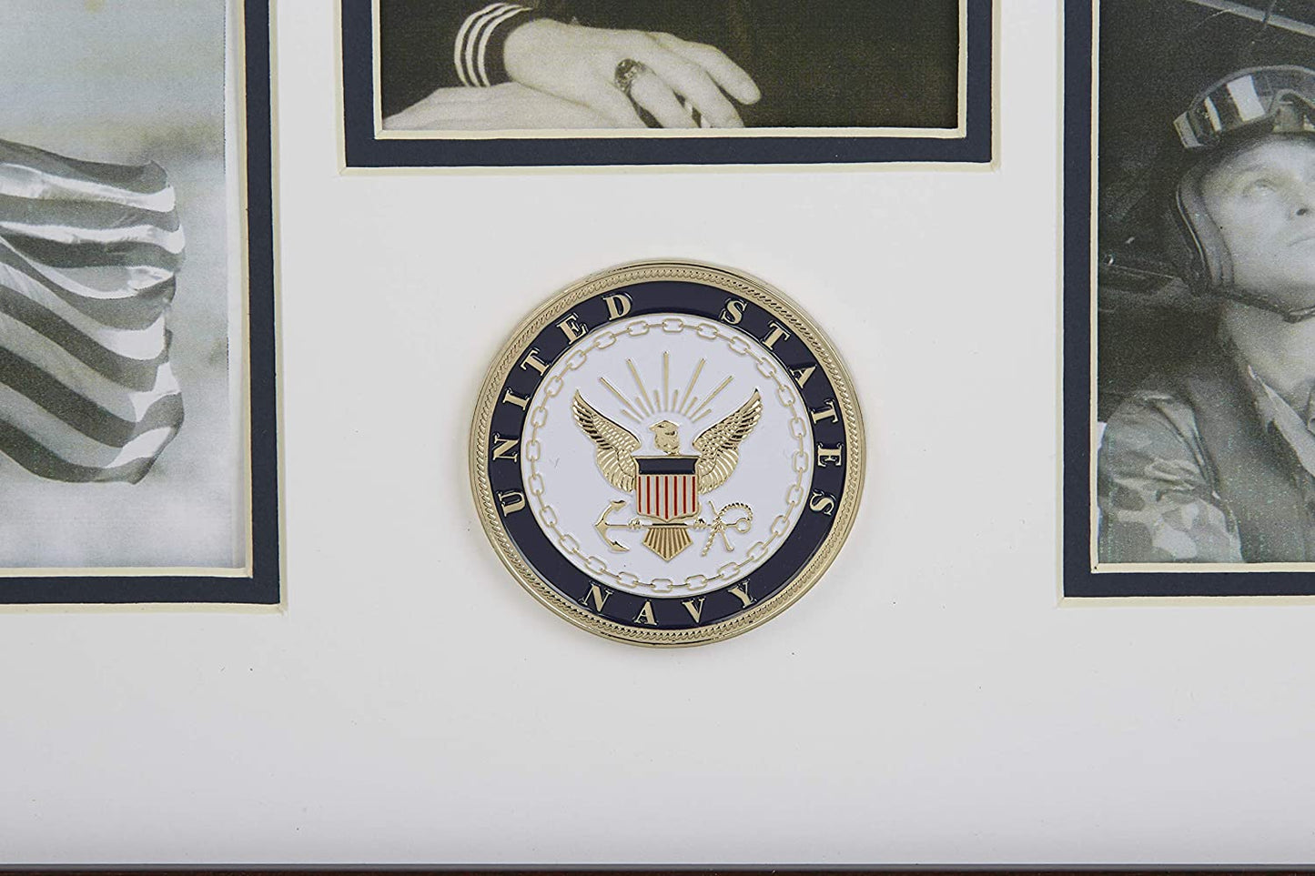The Military Gift Store US Flag Store U.S. Navy Medallion 5 Picture Collage Frame. by The Military Gift Store