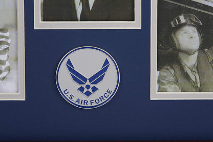 The Military Gift  Store Products Frame Aim High Air Force Medallion 5 Picture Collage Frame. by The Military Gift Store