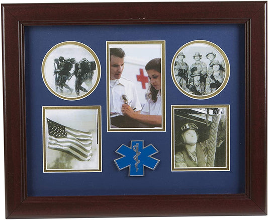 The Military Gift Store Products Frame Ems Medallion 5-Picture Collage Frame. by The Military Gift Store