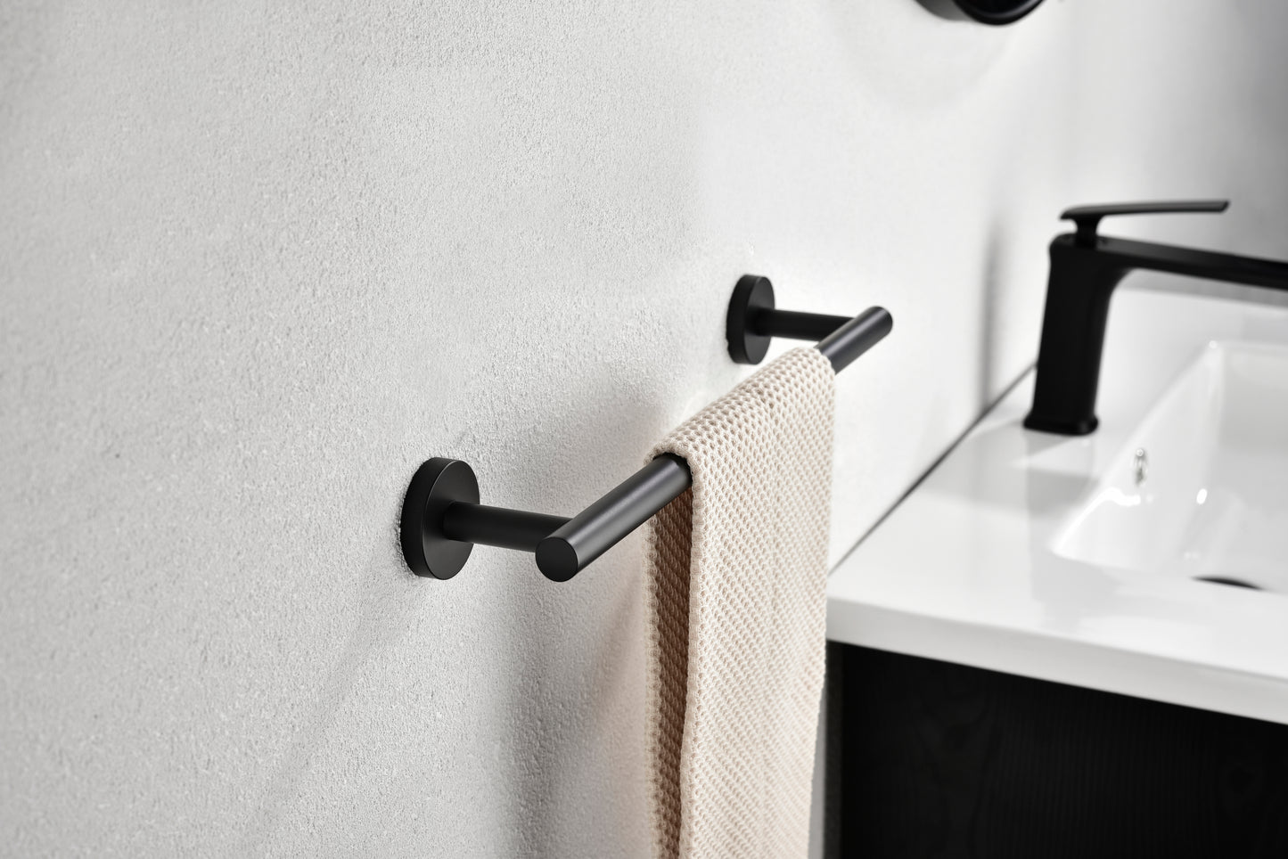 6 Piece Stainless Steel Bathroom Towel Rack Set Wall Mount