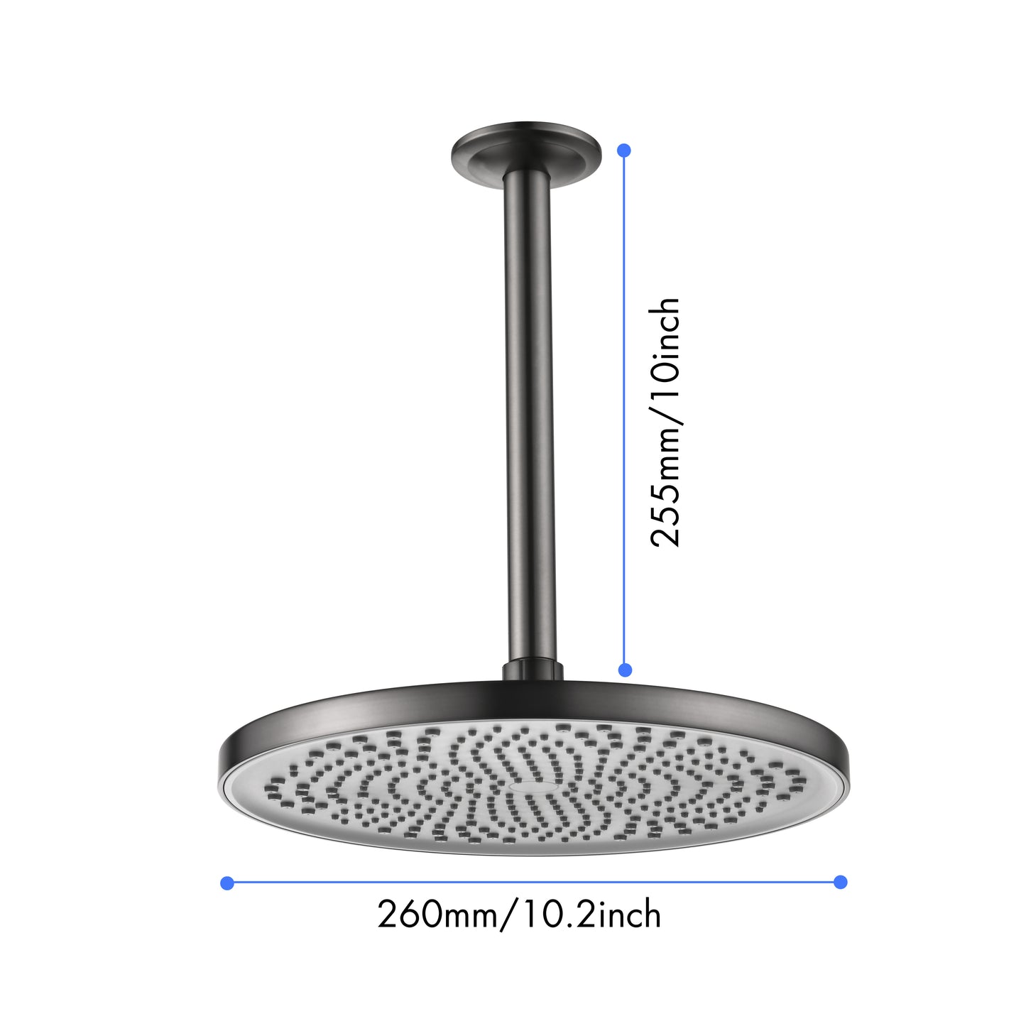 Shower Head - High Pressure Rain - Luxury Modern Look - No Hassle Tool-less 1-Min Installation - The Perfect Adjustable Replacement For Your Bathroom Shower Heads