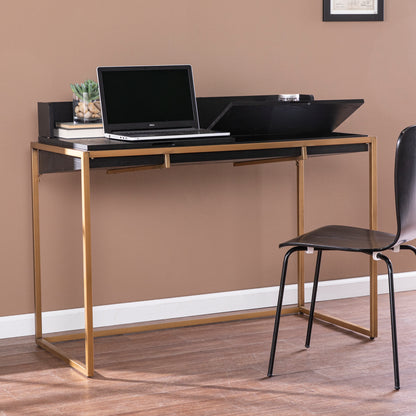 Caldlin Flip-Top Desk w/ Storage