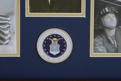 The military gift  store Frame US Air Force Medallion 5 Picture Collage Frame. by The Military Gift Store