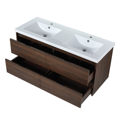 Bathroom Vanity with 4 Soft Close drawers, 48x18