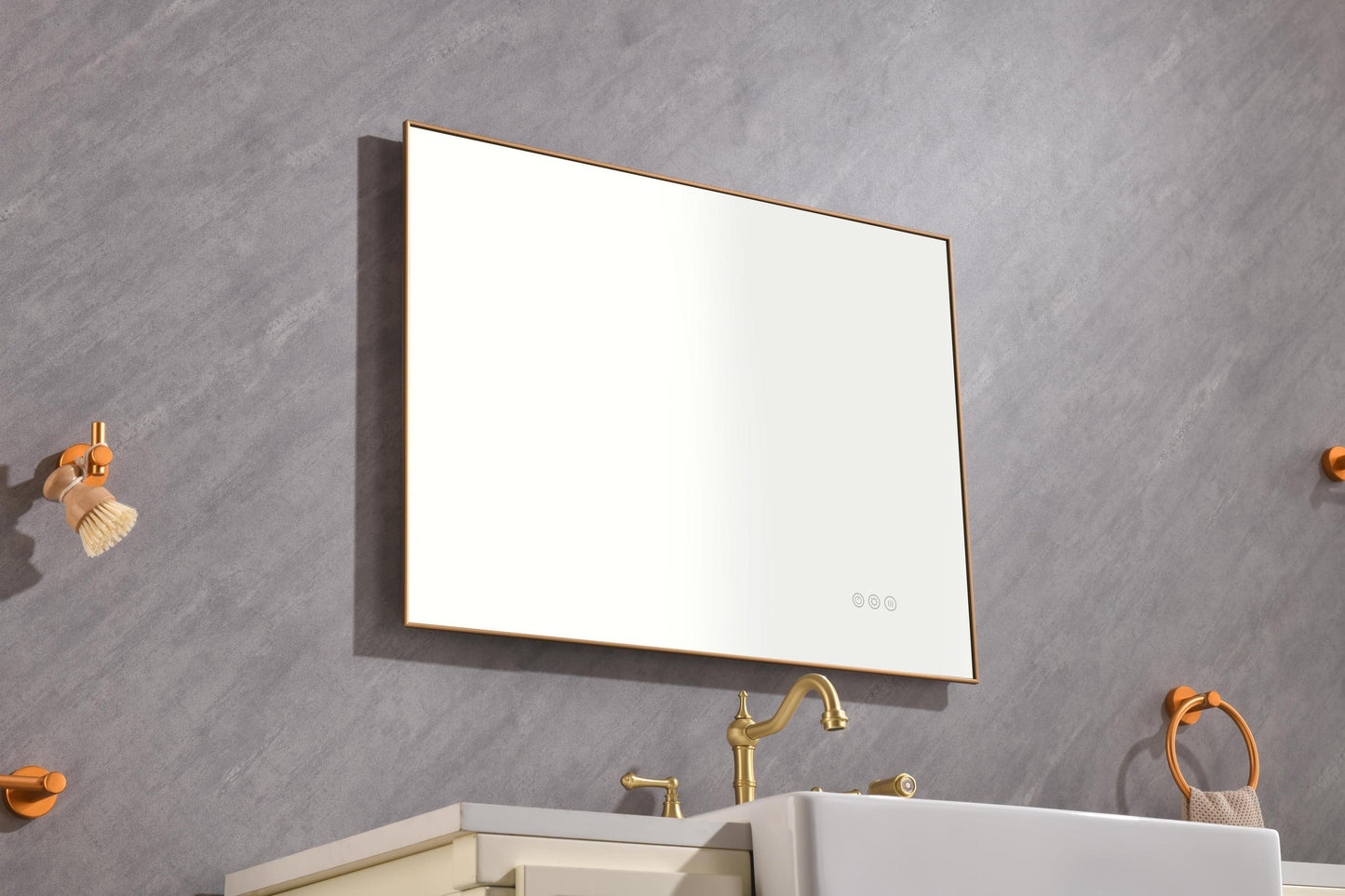 32x 24 Inch LED Mirror Bathroom Vanity Mirror with Back Light, Wall Mount Anti-Fog Memory Large Adjustable Vanity Mirror