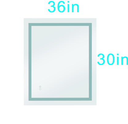 Led Mirror for Bathroom with Lights,Dimmable,Anti-Fog,Lighted Bathroom Mirror with Smart Touch Button,Memory Function(Horizontal/Vertical)