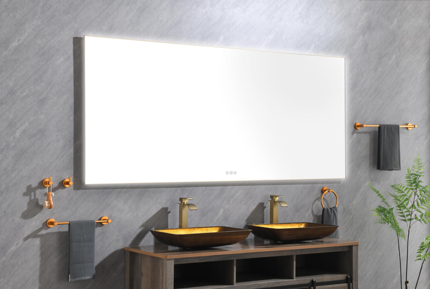 LTL needs to consult the warehouse addressSuper Bright Led Bathroom Mirror with Lights, Metal Frame Mirror Wall Mounted Lighted Vanity Mirrors for Wall, Anti Fog Dimmable Led Mirror for Makeup