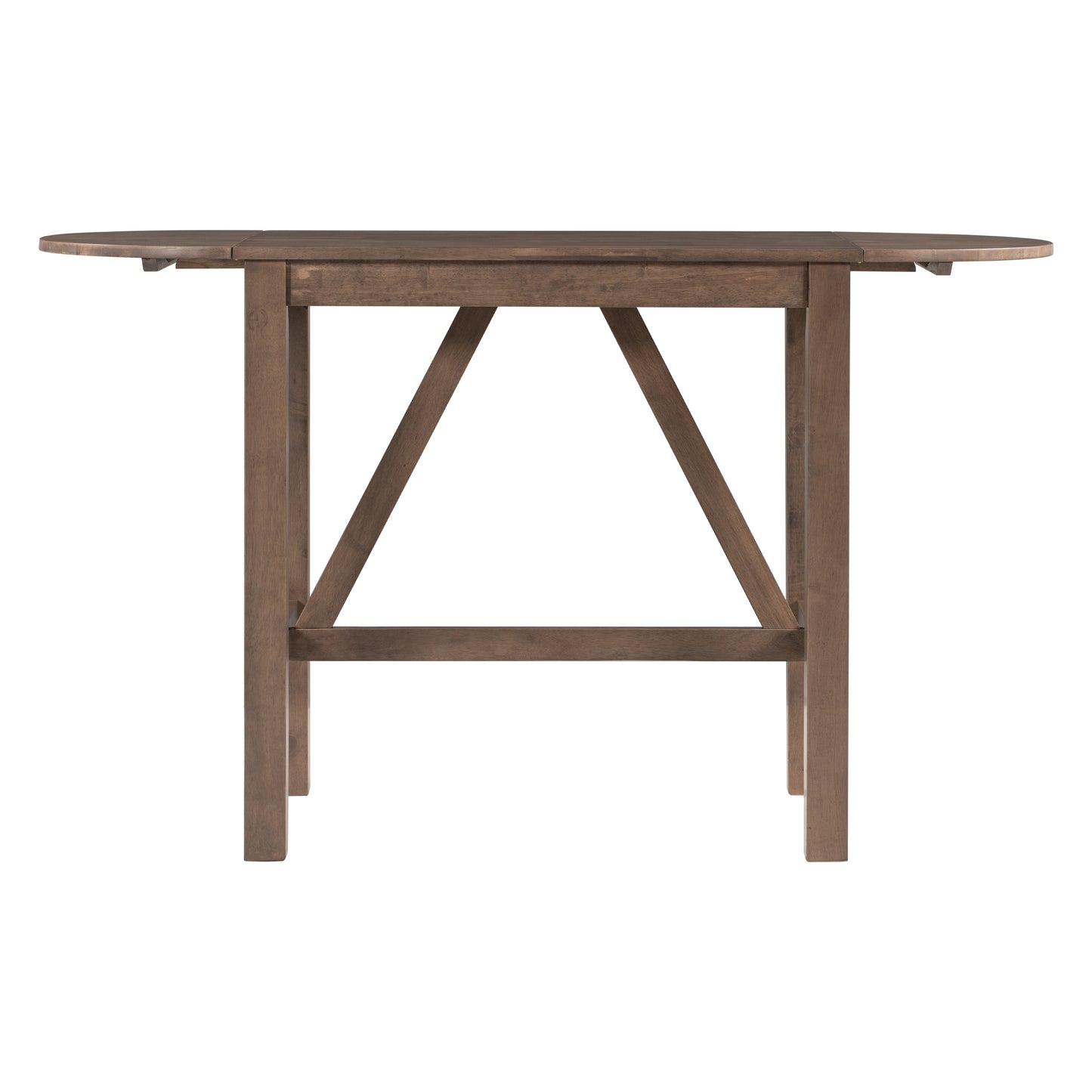 TOPMAX Wood Drop Leaf Counter Height Dining Table for Small Place, Brown