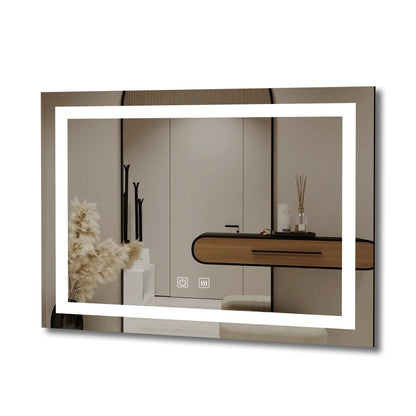 Bathroom Vanity LED Lighted Mirror-(Horizontal/Vertical with double bond)-36*28in