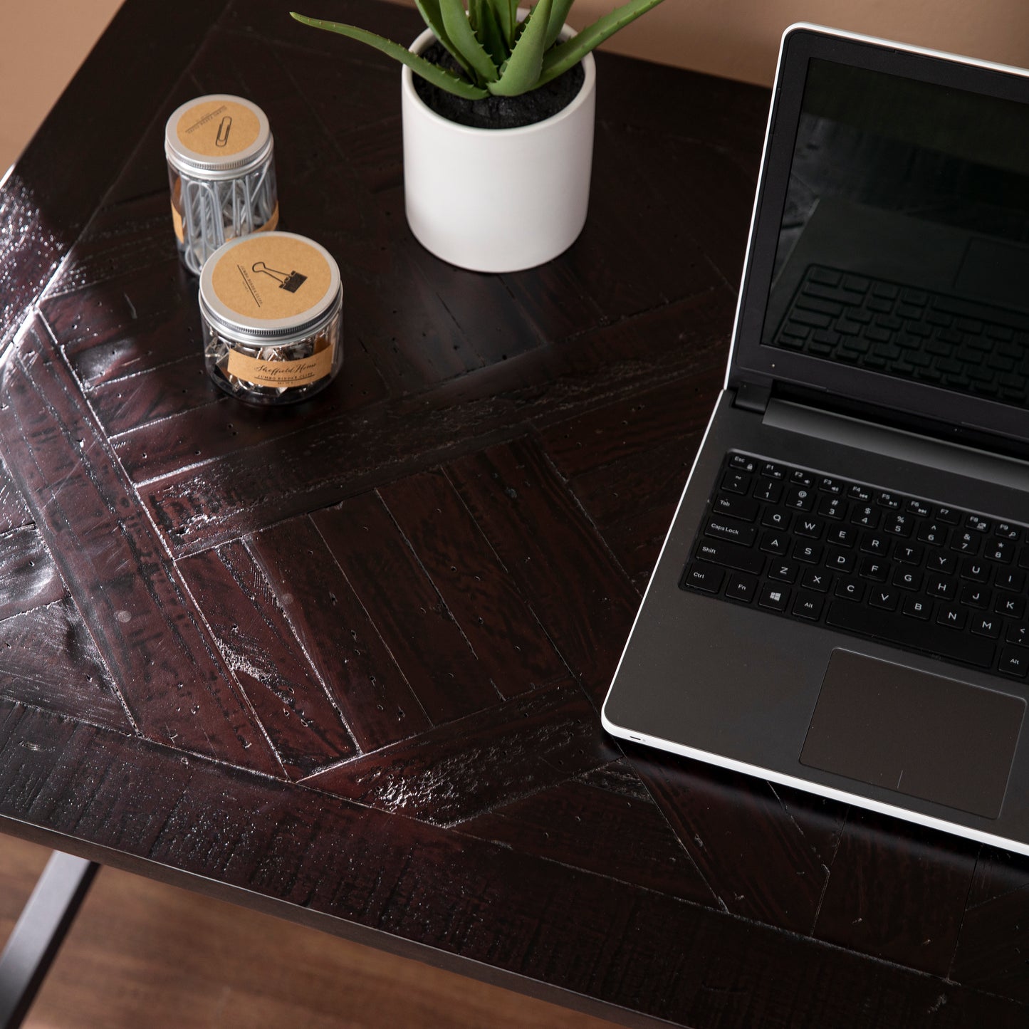 Lawrenny Reclaimed Solid Wood Desk - Black