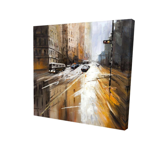 Abstract city street - 08x08 Print on canvas