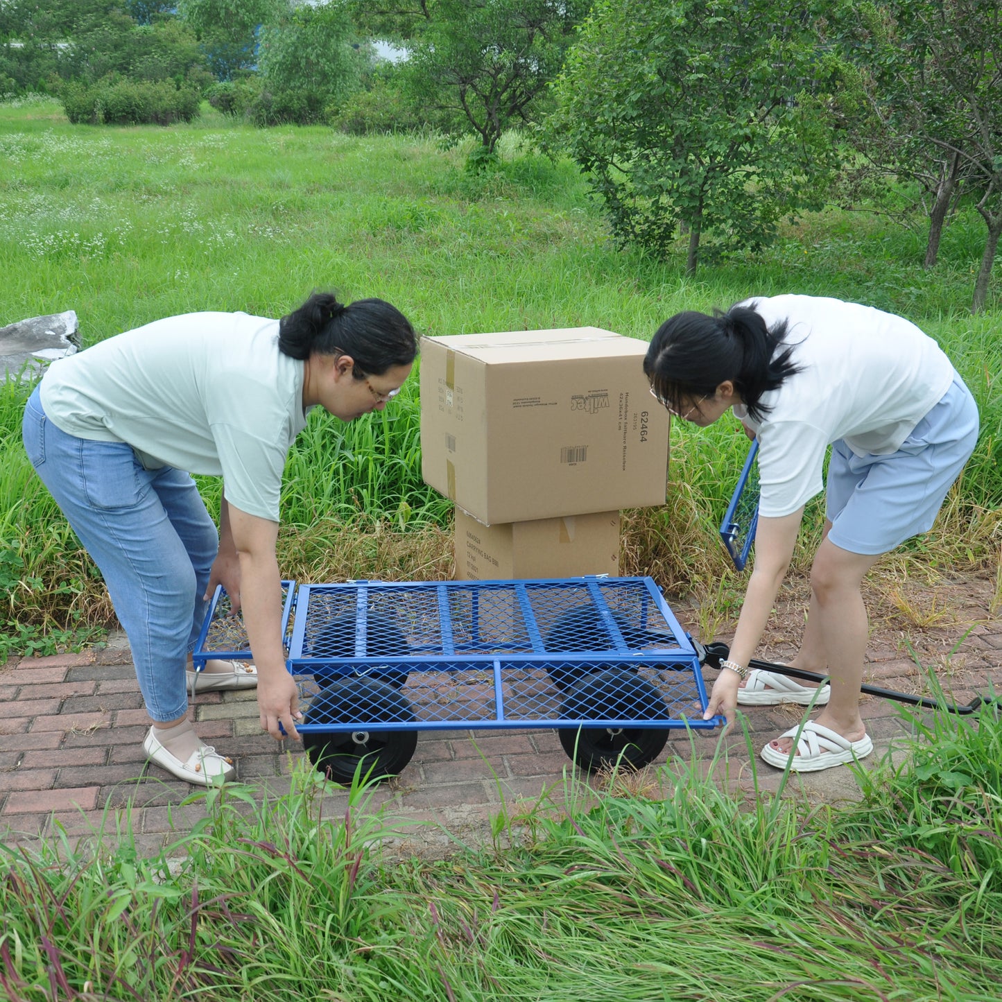 Tools cart Wagon Cart Garden cart trucks make it easier to transport firewood