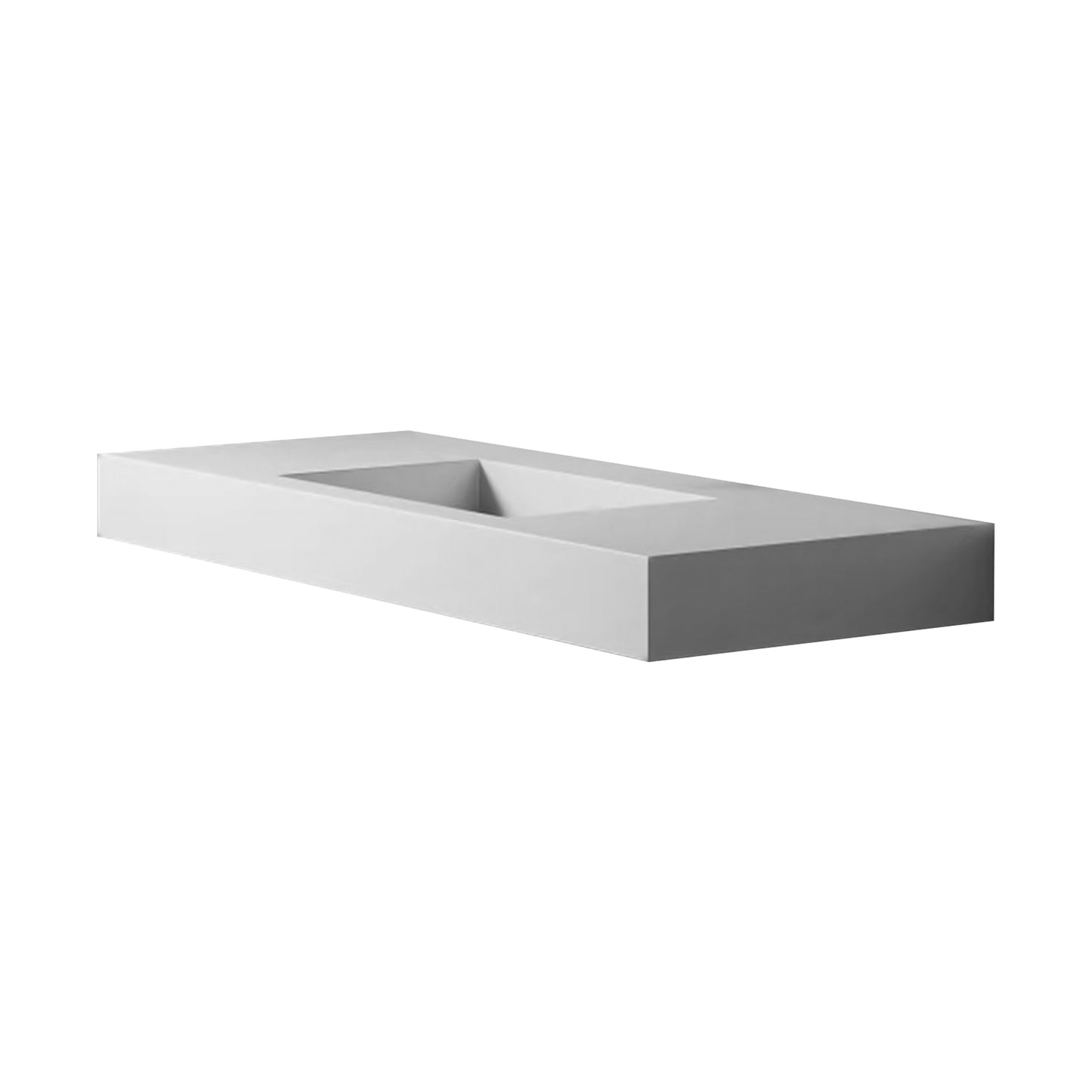 48inch Solid surface single basin including mounting fittings