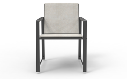 Outdoor Patio Furniture 3 pieces Set Garden Armchair Coffee Side Table,Black Frame, Modern Design