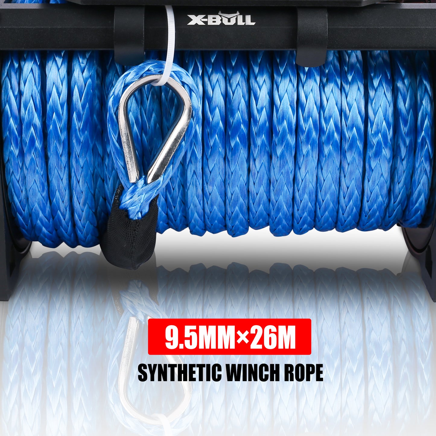 X-BULL Synthetic Rope Winch-13000 lb. Load Capacity