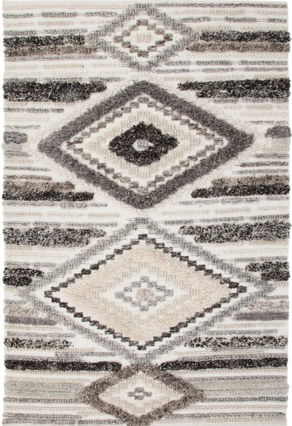 Myra Charcoal/ Grey/ Ivory Area Rug 8x10