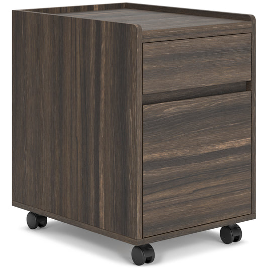 Ashley Zendex Dark Brown Contemporary File Cabinet H304-12