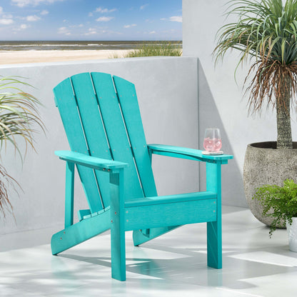 Anastasija Outdoor Faux Wood Adirondack Chair