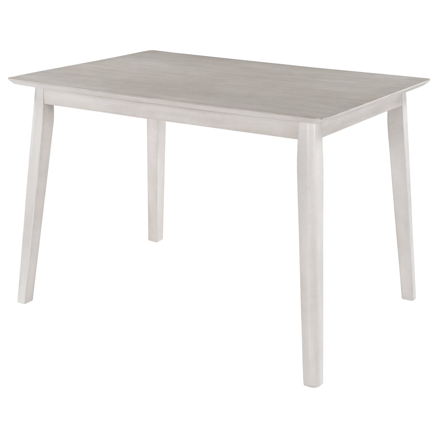 TOPMAX Farmhouse Rustic WoodKitchen Dining Table,Light Grey+White