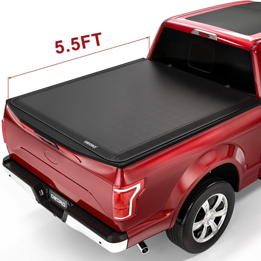 Soft Roll Up 5.5ft Truck Bed Tonneau Cover for 2015-2022 Ford F-150 F150