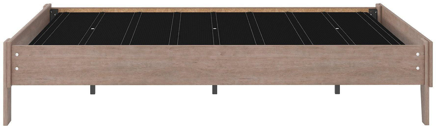 Ashley Flannia Gray Casual Full Platform Bed EB2520-112