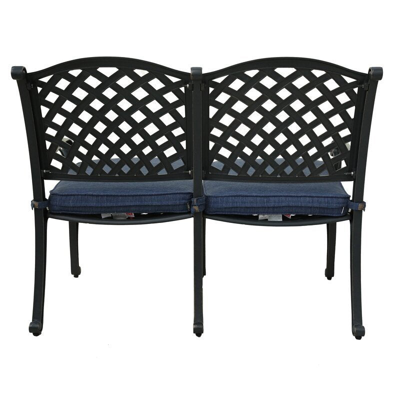 Garden Bench, Navy Blue