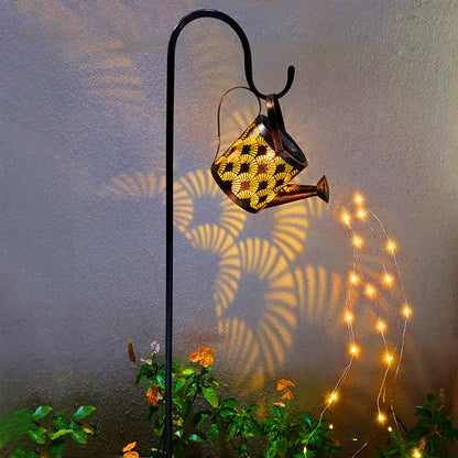 Outdoor Solar Garden Decoration Kettle Light 2 Pack,Warm White 3000K LED Lights, Water-proof, Water Ripple