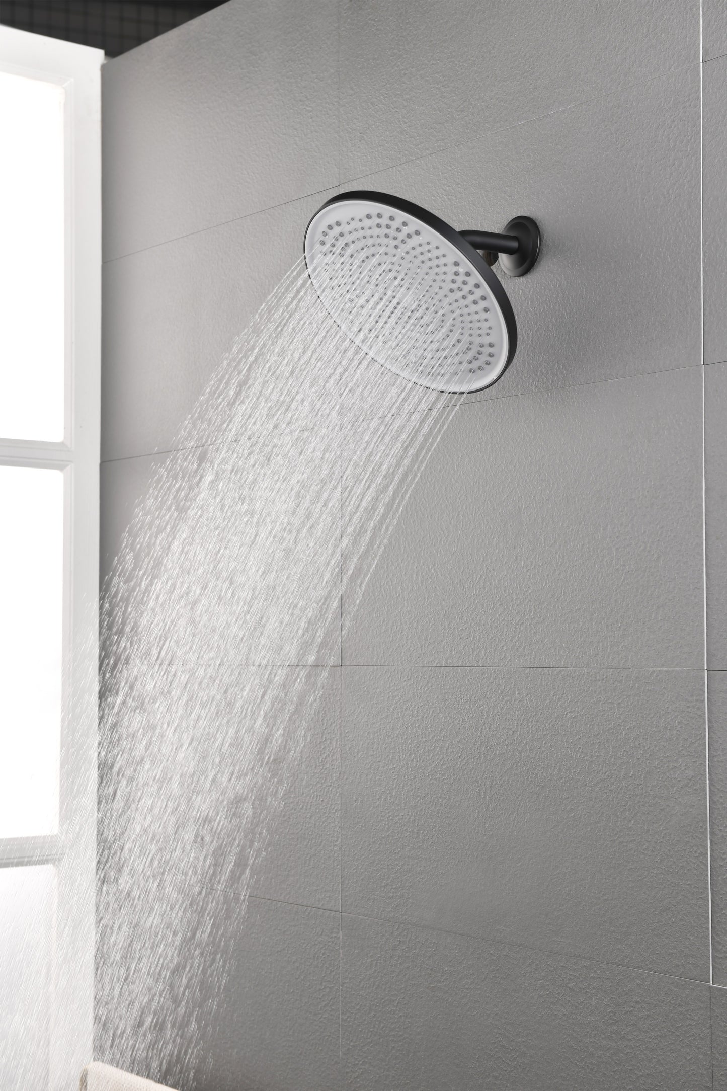 Shower Head - High Pressure Rain - Luxury Modern Look - No Hassle Tool-less 1-Min