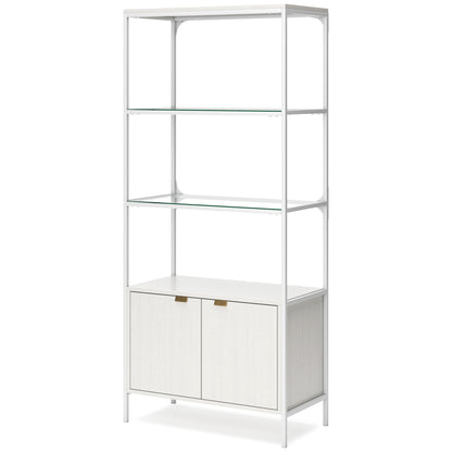 Ashley Deznee White Contemporary Large Bookcase H162-17