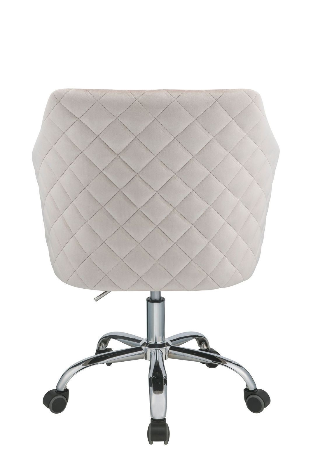 ACME Cosgair Office Chair in Champagne Velvet & Chrome 92506