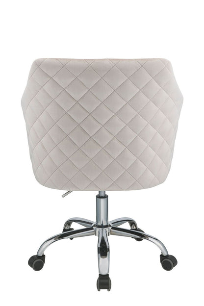 ACME Cosgair Office Chair in Champagne Velvet & Chrome 92506