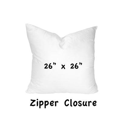 CUBE Indoor/Outdoor Soft Royal Pillow, Zipper Cover w/Insert, 26x26
