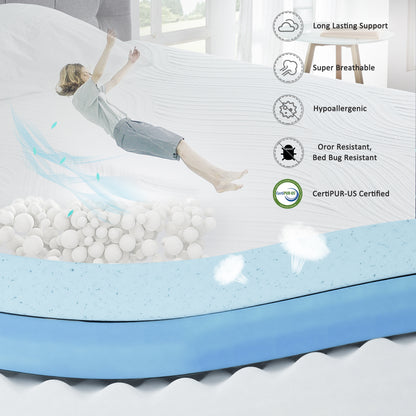 10 Inches Gel Memory Foam Mattress（King)-Medium Comfort