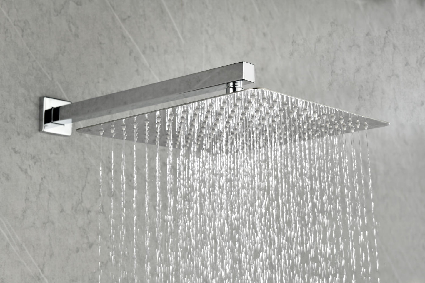 Shower Set System Bathroom Luxury Rain Mixer Shower Combo Set Wall Mounted Rainfall Shower Head Faucet