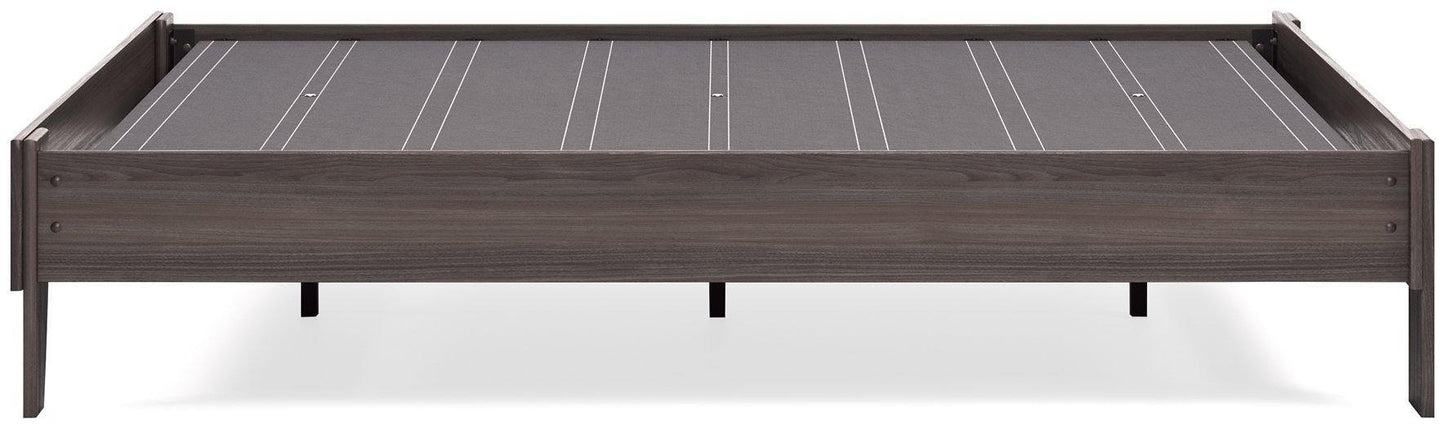 Ashley Brymont Dark Gray Contemporary Full Platform Bed EB1011-112