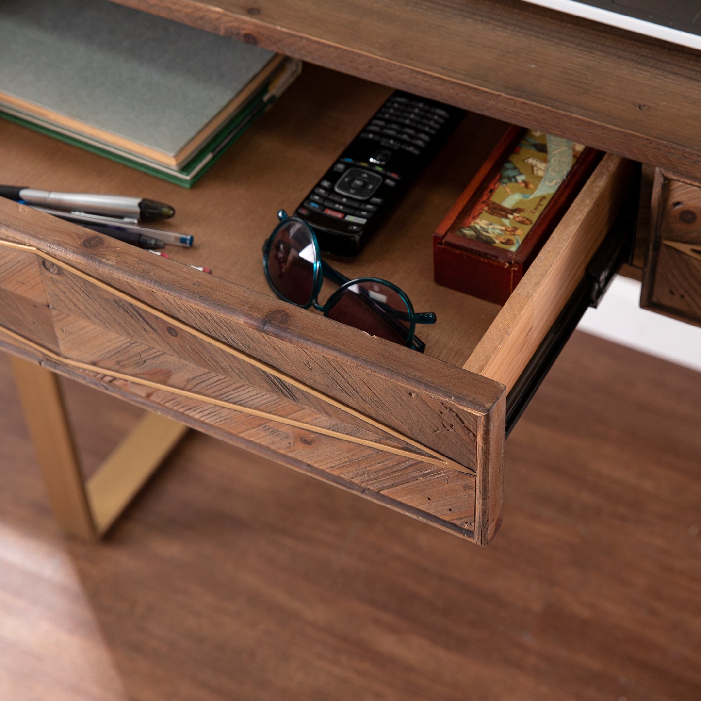 Astorland Reclaimed Wood Desk w/ Storage