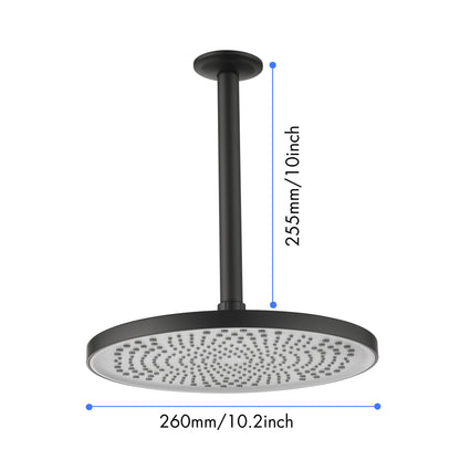 Shower Head - High Pressure Rain - Luxury Modern Look - No Hassle Tool-less 1-Min Installation - The Perfect Adjustable Replacement For Your Bathroom Shower Heads