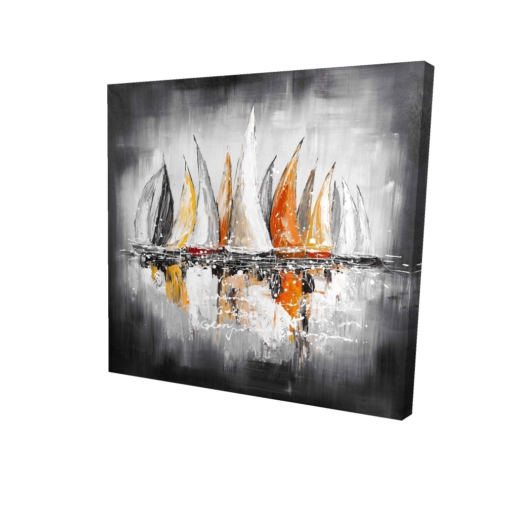 Sails on the winds - 12x12 Print on canvas