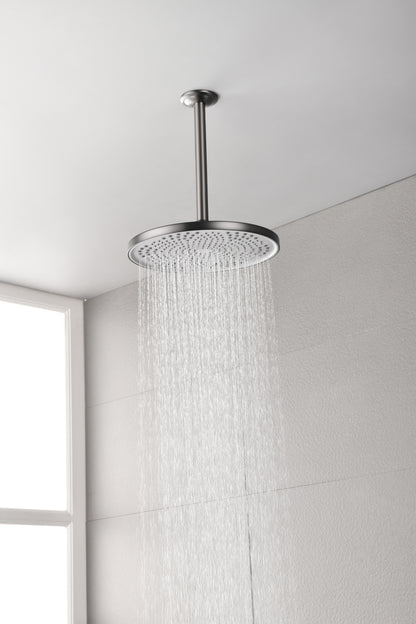 Shower Head - High Pressure Rain - Luxury Modern Look - No Hassle Tool-less 1-Min