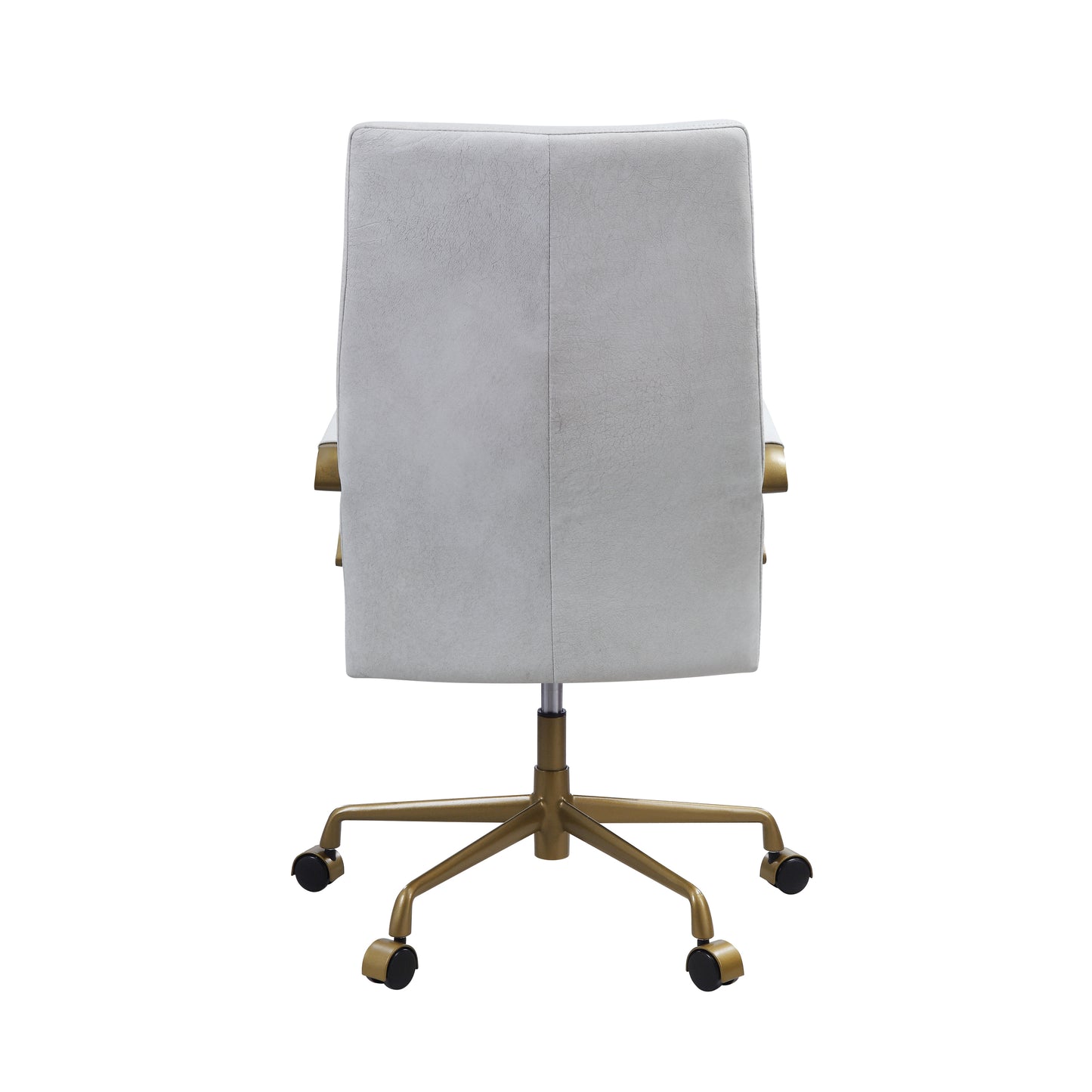 ACME Duralo Office Chair in Vintage White Top Grain Leather 93168