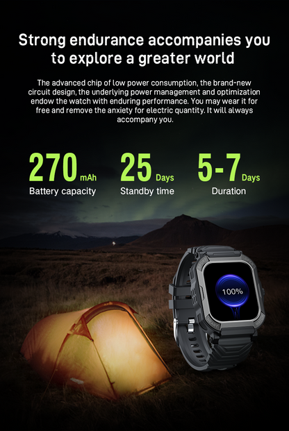 Smartex Rugged Waterproof Smart Watch by VistaShops